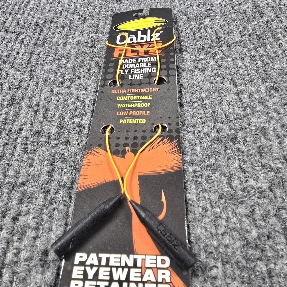 Cablz Flyz Eyewear Retainer Strap Orange Waterproof Lightweight Fishing Outdoors